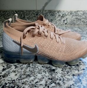Women's Nike Vapormax Flyknit 2 Rust Pink/Taupe/Gray Sneakers Size 8